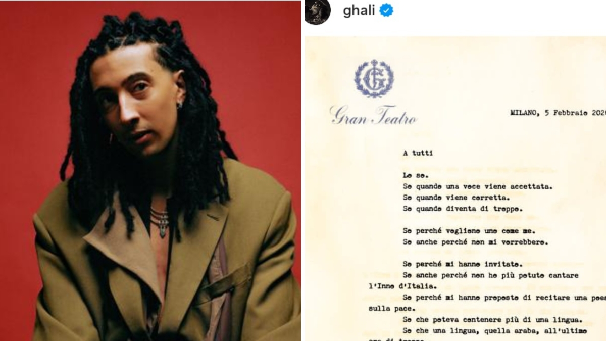 Olimpiadi, il post (polemico) di Ghali che sarà sul palco della cerimonia: «È tutto un gran teatro»