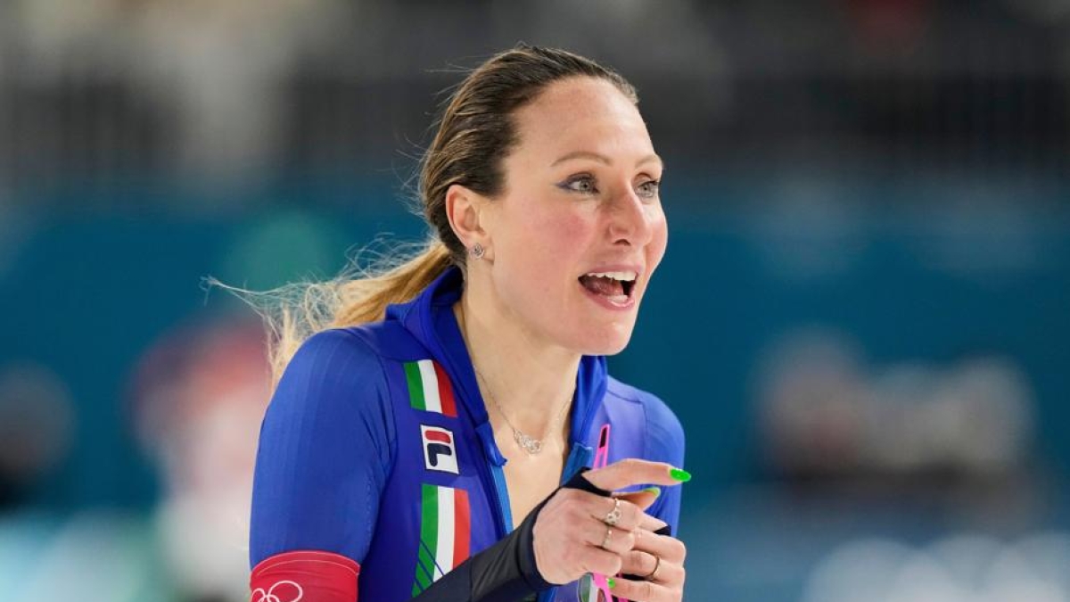 Francesca Lollobrigida medaglia d'oro nello Speed skating 3000 metri a Milano Cortina 2026