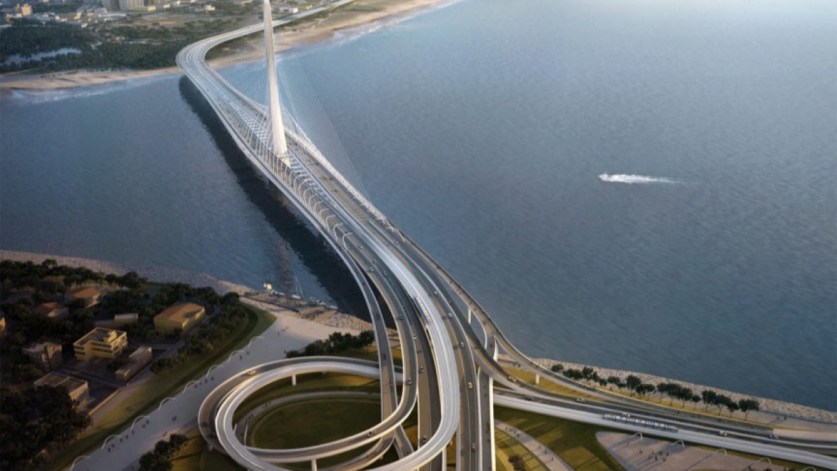 Ecco il Danjiang Bridge a Taipei, firmato da Zaha Hadid Architects: è il ponte strallato a singola torre più lungo del mondo