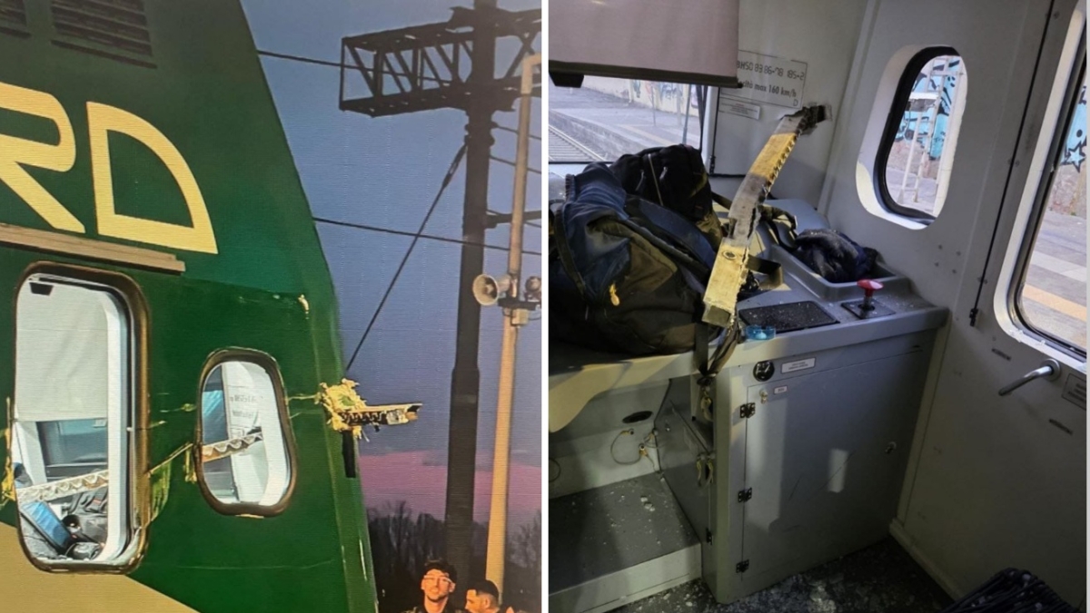 Incidente ferrovia Milano-Lodi, a Tavazzano oggetto sfonda il finestrino di un treno: feriti macchinista e capotreno, grossi disagi per i pendolari