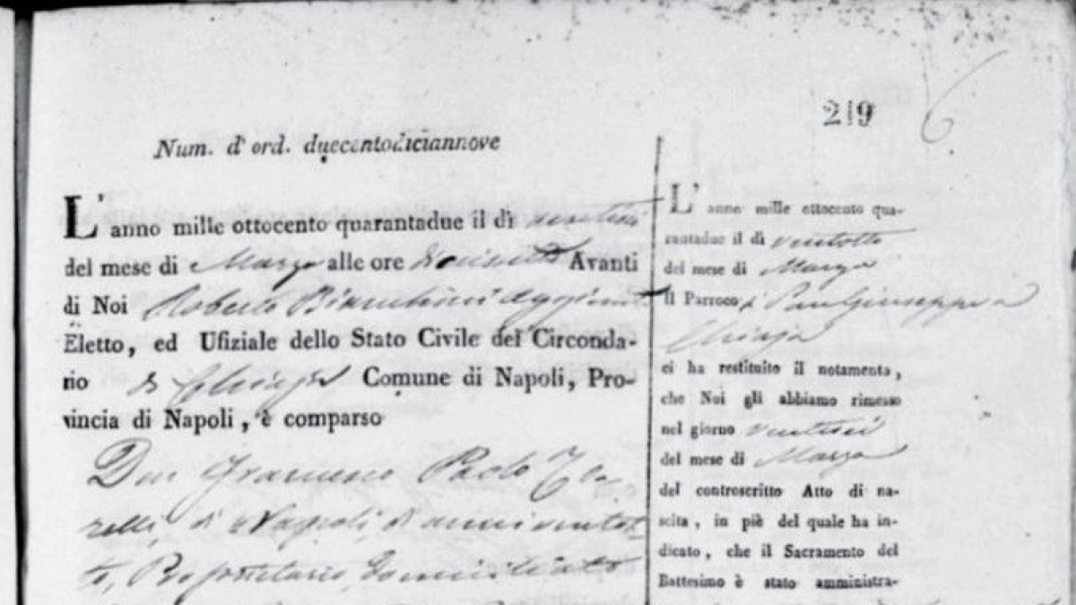 150 anni del Corriere della Sera, l'Archivio di Stato pubblica online il certificato di nascita del fondatore e primo direttore Eugenio Torelli Viollier