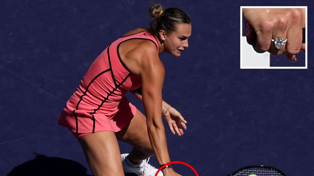 Sabalenka a Indian Wells con l'anello da un milione anche in campo: «Spero che il diamante distragga le mie avversarie»
