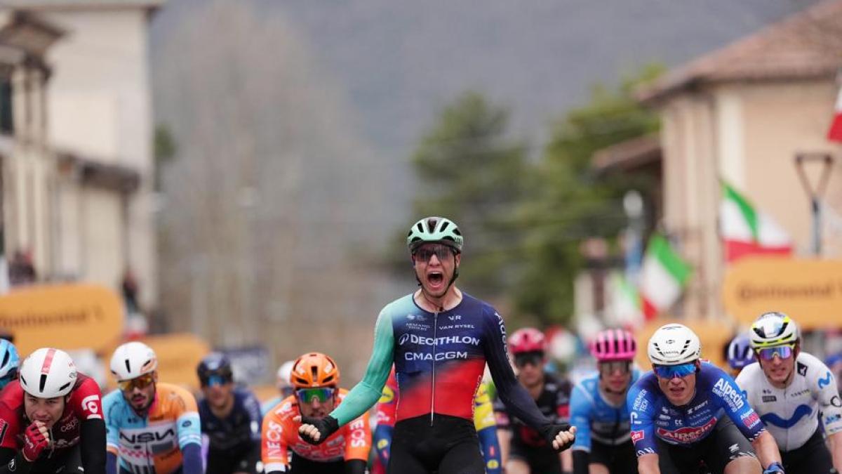 Tirreno-Adriatico: Andresen vince la 3ª tappa davanti a De Lie e Philipsen