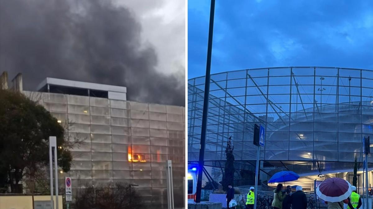 Firenze, incendio nel parcheggio di piazza Alberti: cinque auto danneggiate
