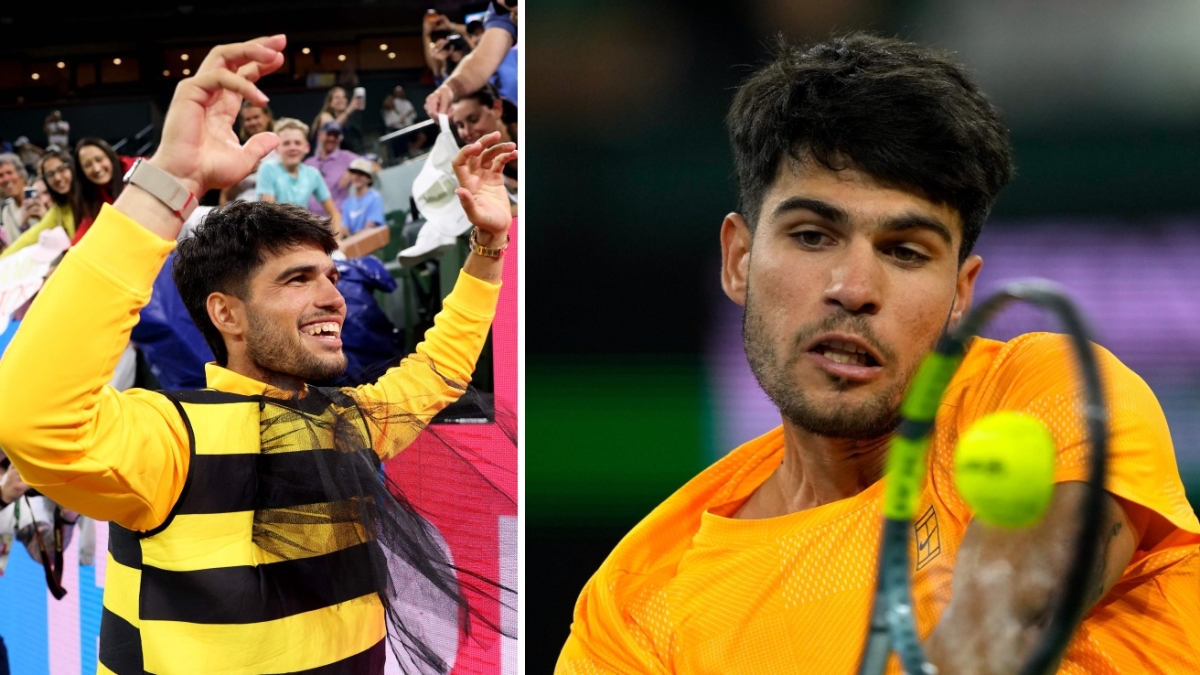 Alcaraz vestito da ape a Indian Wells dopo la vittoria contro Norrie: cosa è successo
