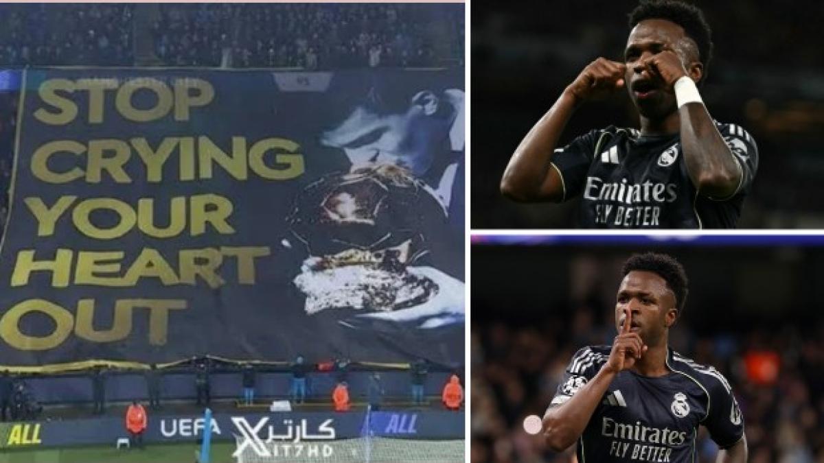 Vinicius segna al City, zittisce lo stadio e si vendica per lo striscione del 2025