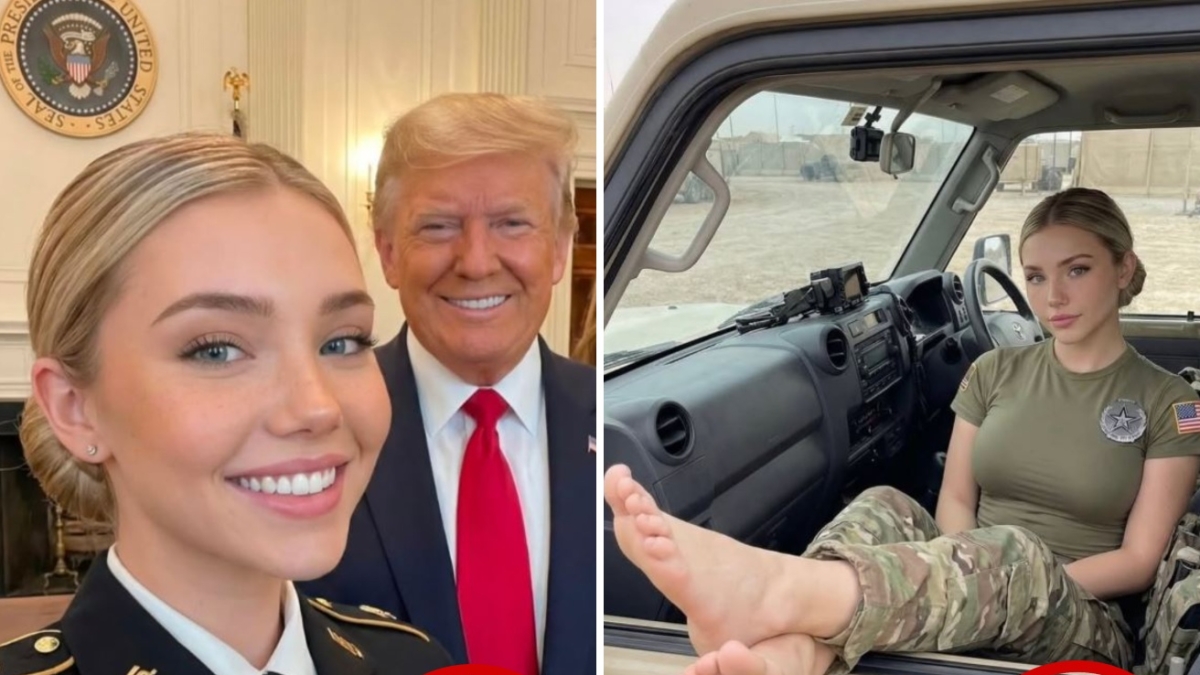 Jessica Foster, la bella soldata da un milione di follower che ha fatto impazzire il popolo Maga in realtà non esiste