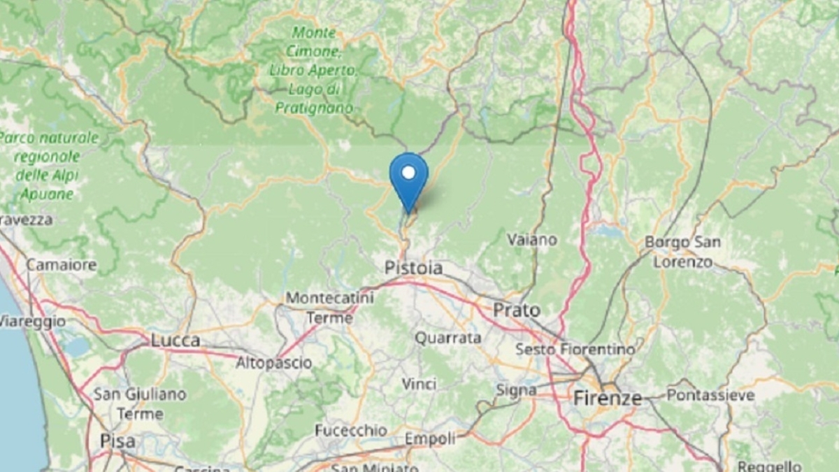 Terremoto in Toscana: forte scossa di magnitudo 4.1 a Pistoia, avvertita anche a Firenze e Prato