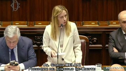Meloni, appello alla coesione nazionale. Poi l’affondo sul M5S e lo scontro con il Pd: “Incoerenti sugli Usa”