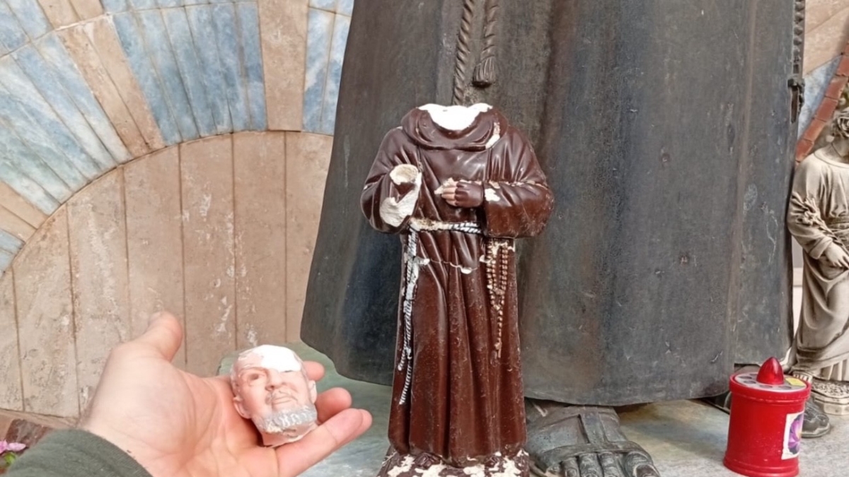 Statue sacre decapitate a Frosinone: individuata la donna, 59 anni, autrice dei danneggiamenti