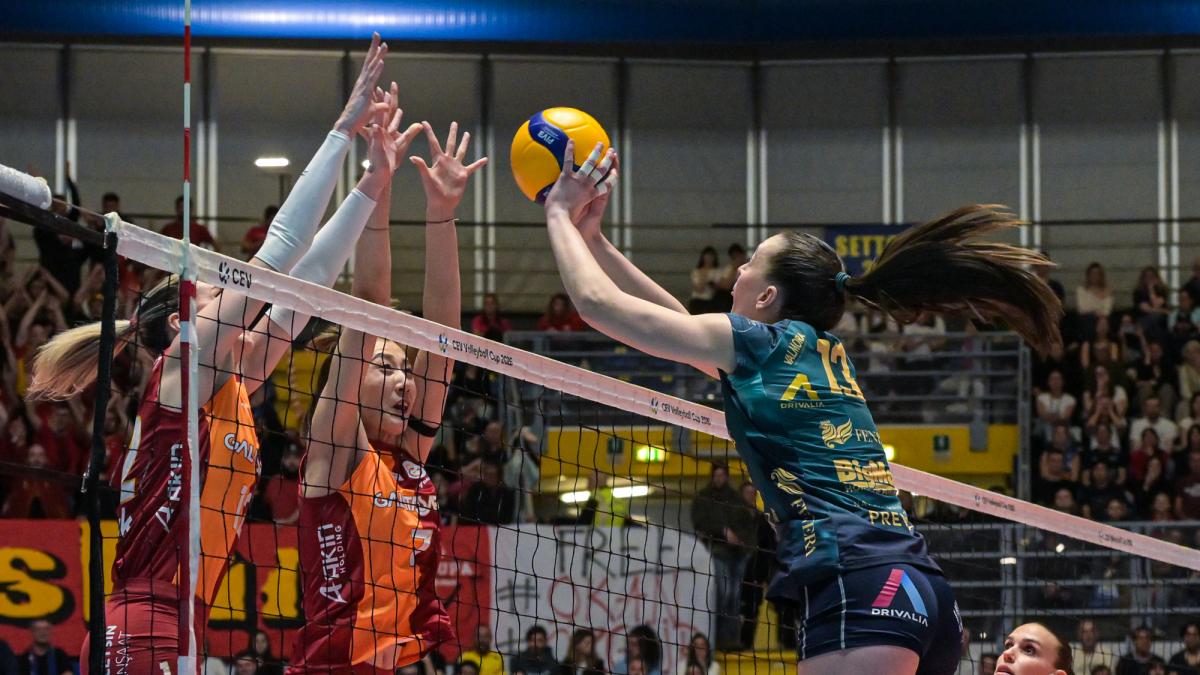 Volley donne, finale andata Cev Cup: Chieri-Galatasaray 2-3