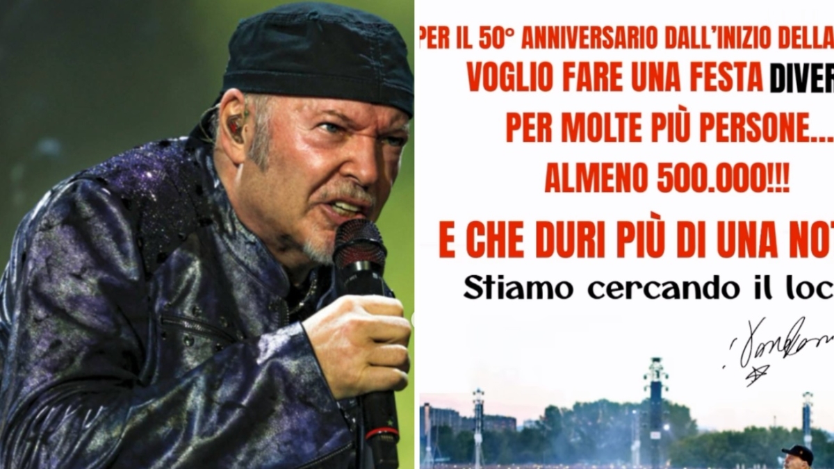 Vasco Rossi: «Voglio fare un concerto per oltre 500 mila persone per i 50 anni di carriera. Stiamo cercando il locale»