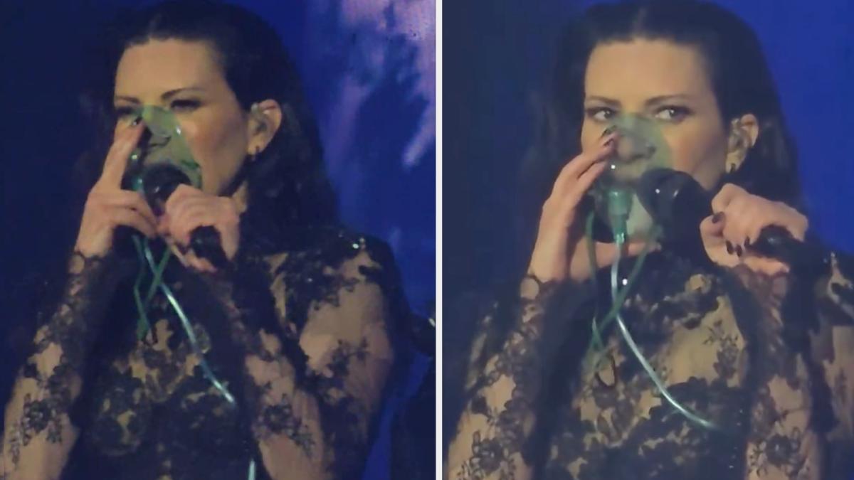 Laura Pausini come sta? Maschera d'ossigeno sul palco