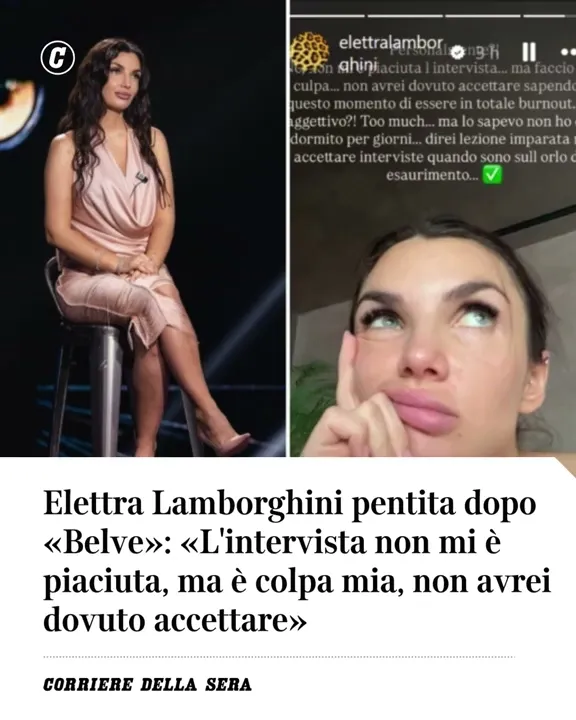 Elettra Lamborghini pentita dopo “Belve”: “Non avrei dovuto accettare l’intervista” - YouTube