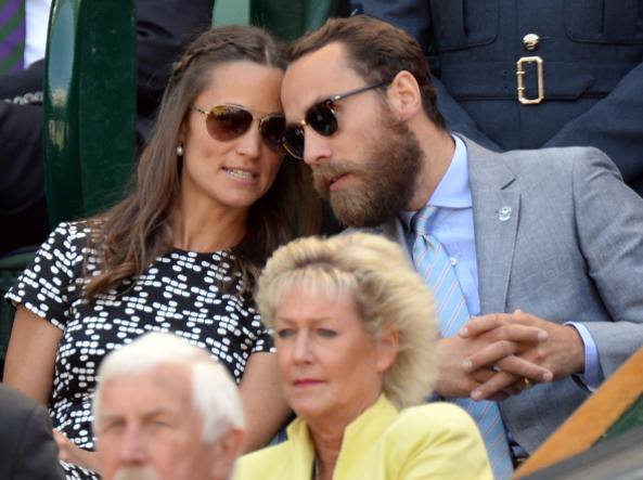 Pippa e James Middleton a Wimbledon nel 2015 (La Presse)