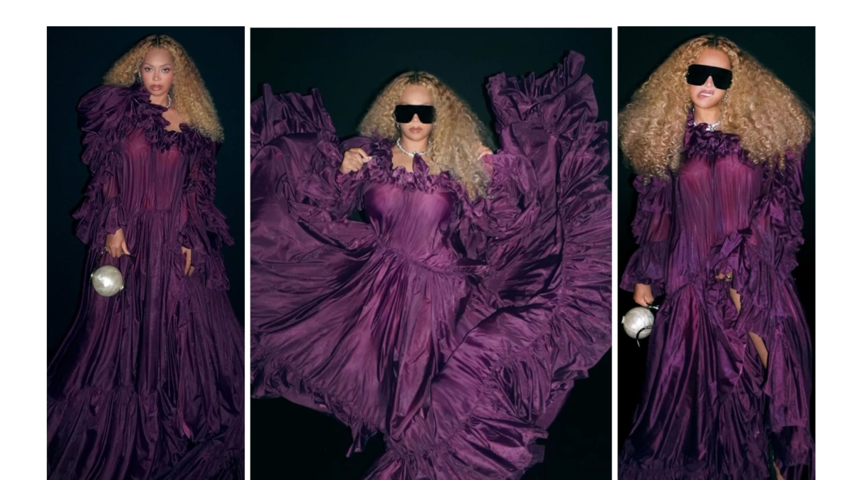 Beyoncé e il ritorno dell'epoca di Lemonade: la star in abito viola conquista i fan