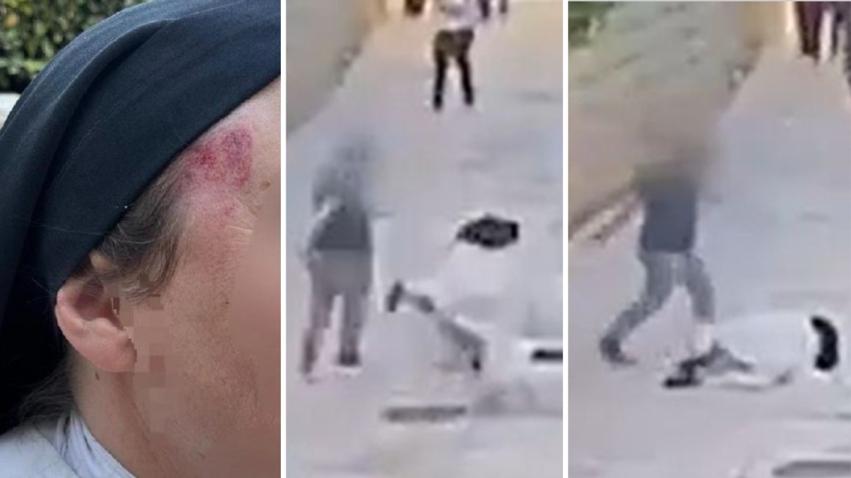 Gerusalemme, suora spinta a terra e presa a calci da un uomo: arrestato. Il video-choc: «Un atto vergognoso»