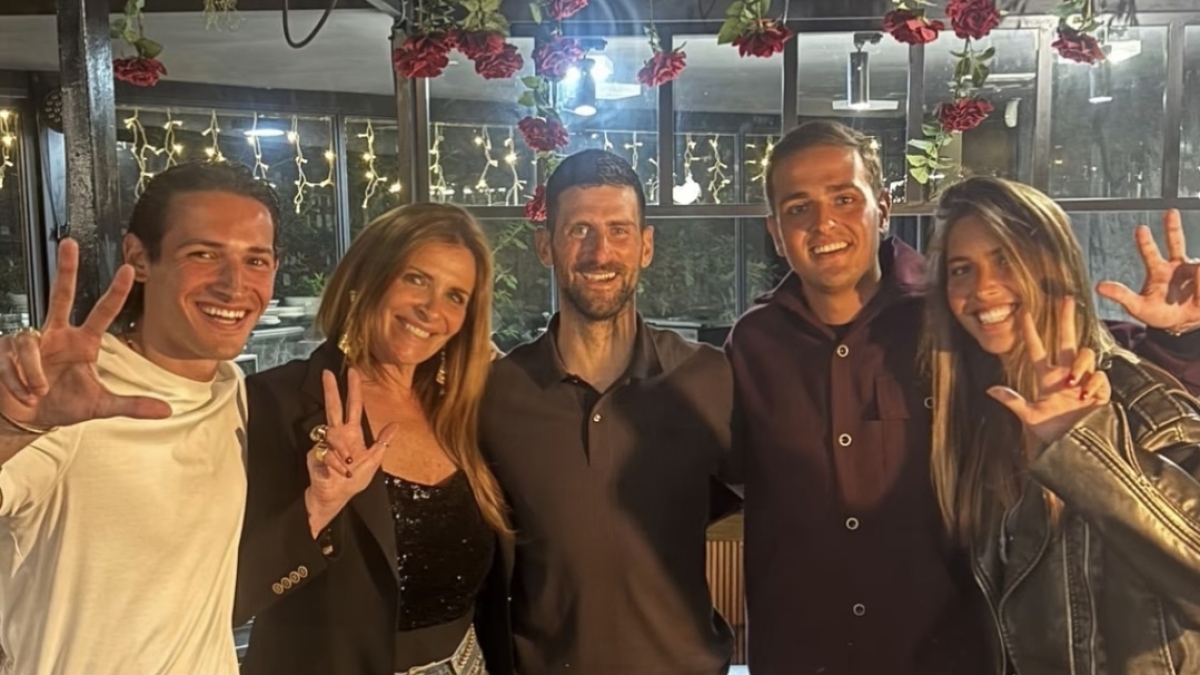 Novak Djokovic al ristorante di Arianna Mihajlovic prima degli Internazionali