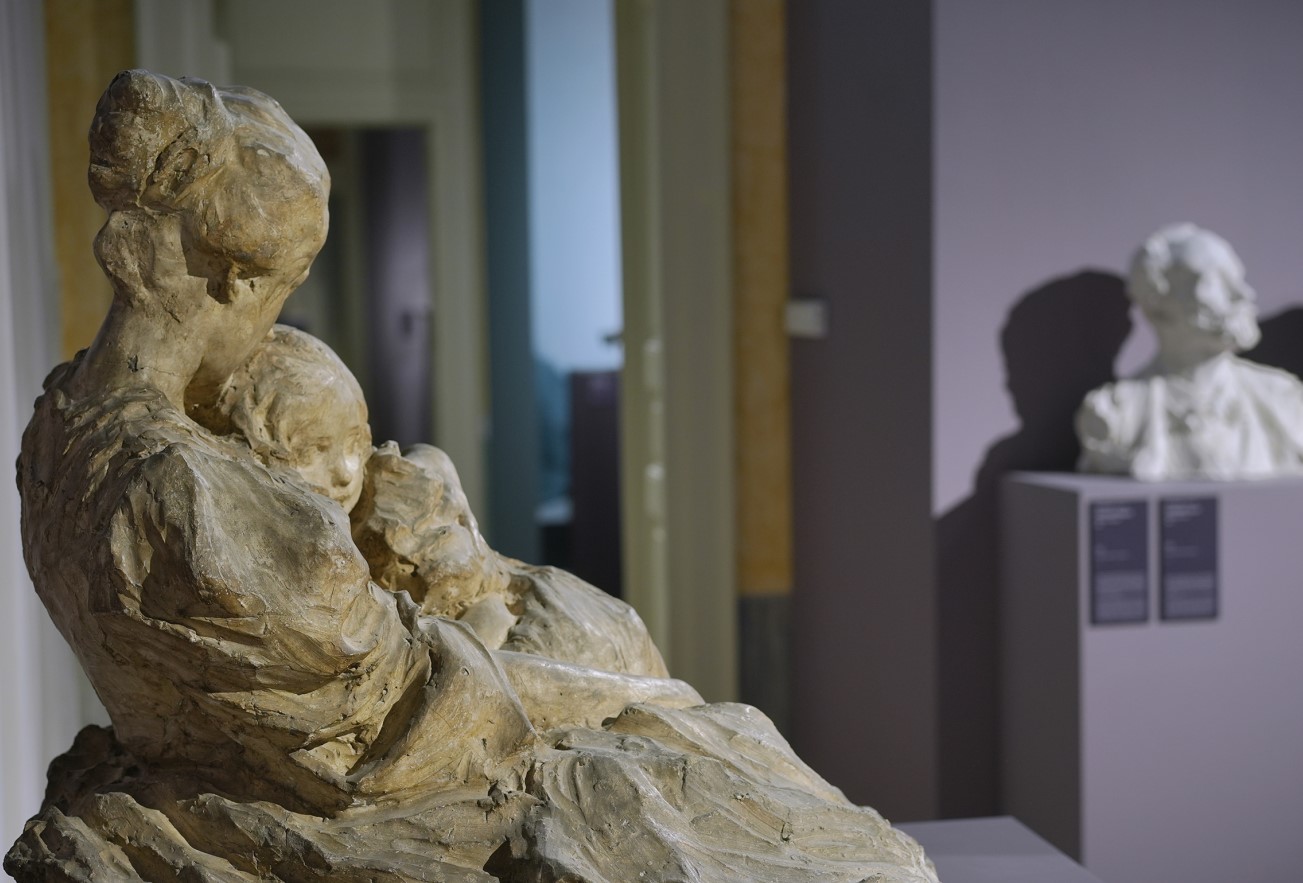 Uno scatto dall'allestimento della mostra