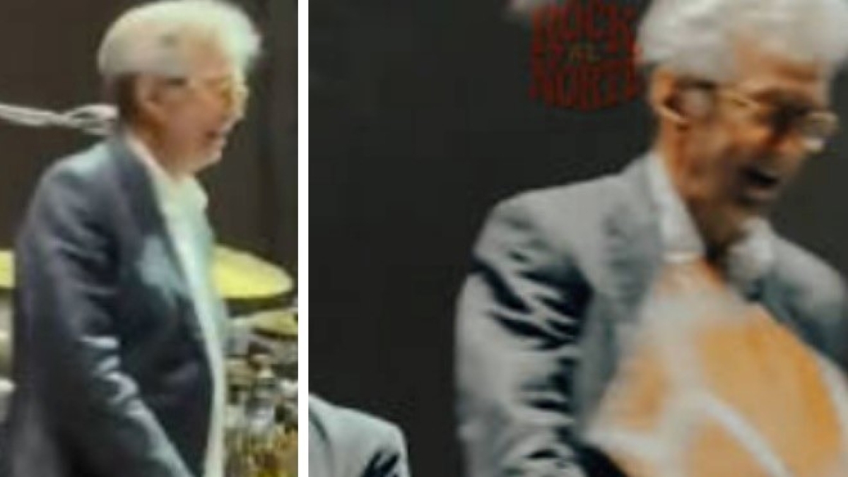Eric Clapton colpito dalla copertina di un vinile sul palco di Madrid e il concerto viene interrotto prima del bis