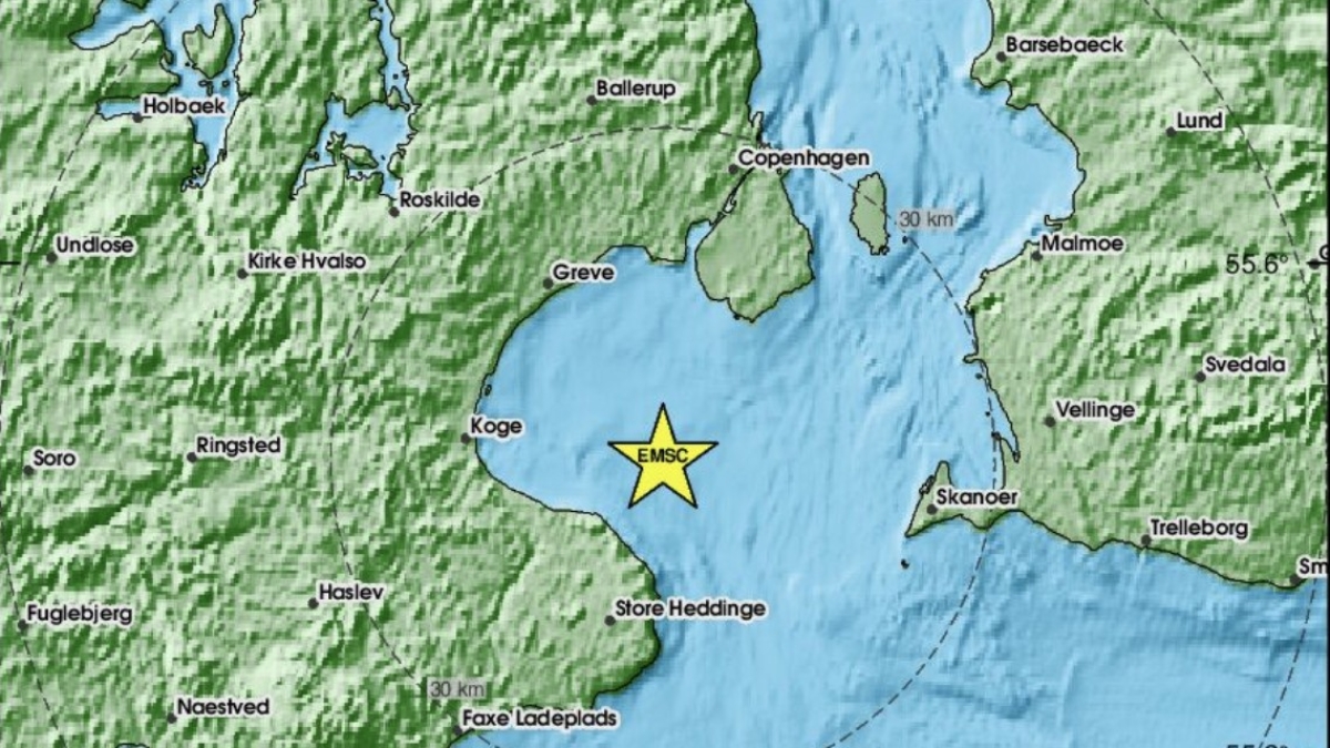 Terremoto in Danimarca, rara scossa vicino a Copenaghen: tremori avvertiti in tutta l’area