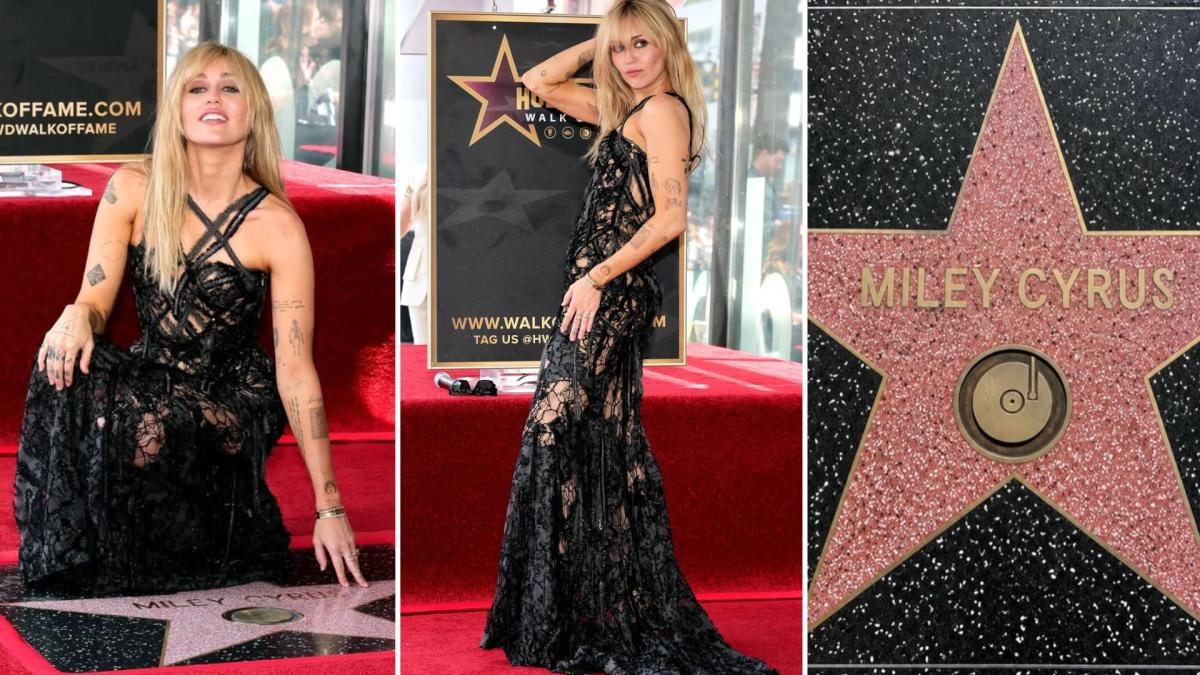 Miley Cyrus riceve la stella sulla walk of fame