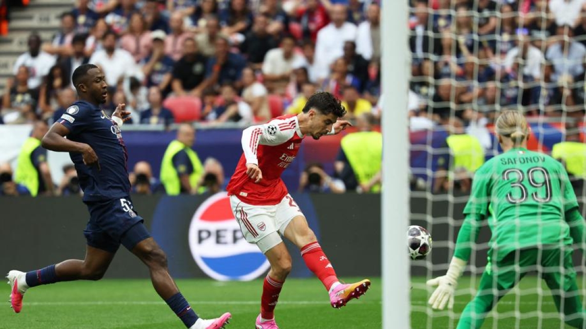 Finale di Champions League Psg-Arsenal a Budapest in diretta 0-1: gol subito di Havertz, francesi bloccati e nervosi