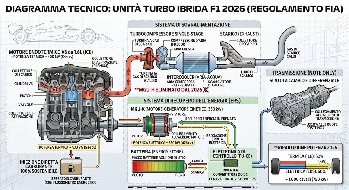 F1 2027, dietrofront parziale sull’elettrico e più motore termico