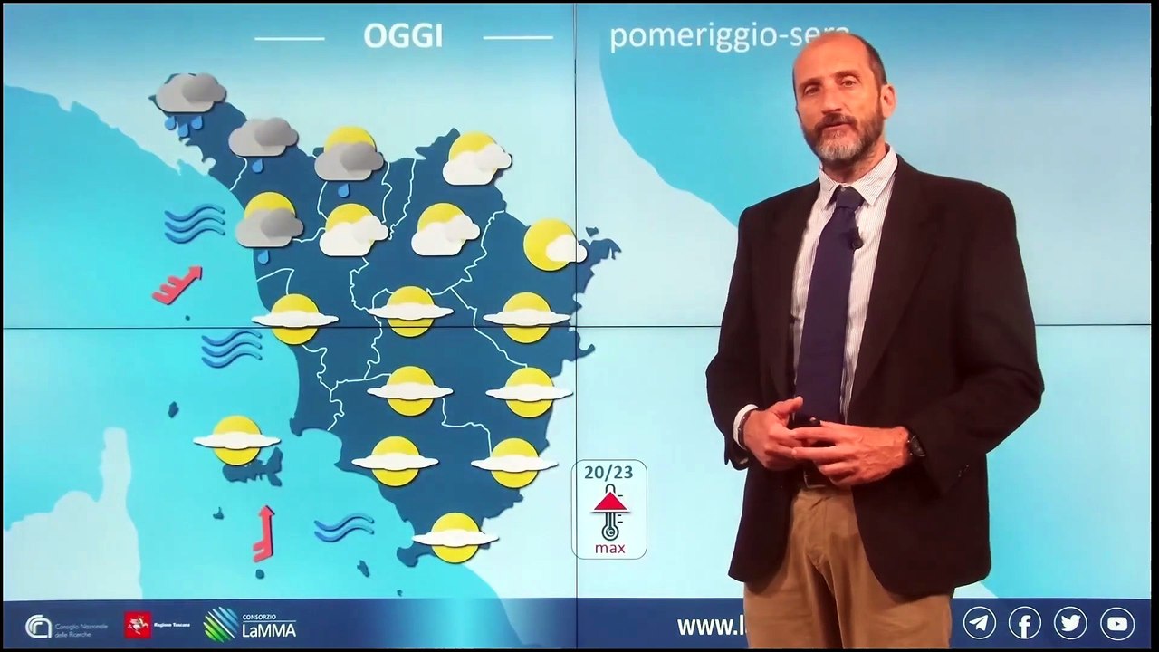 Venerdì di pioggia (e temporali): maltempo in Toscana, è ancora allerta meteo