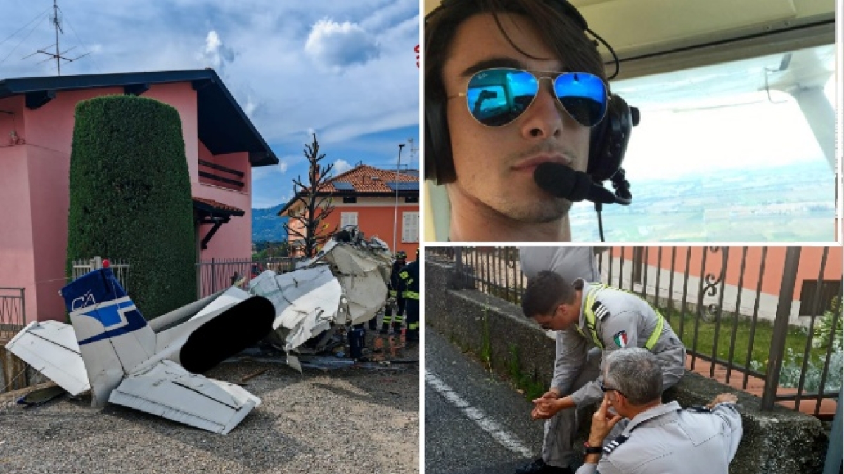 Daniel Taino, 26 anni, morto nello schianto con l'aereo a Valbrembo, cosa è successo: la virata, i cavi colpiti, l'ala che si è staccata