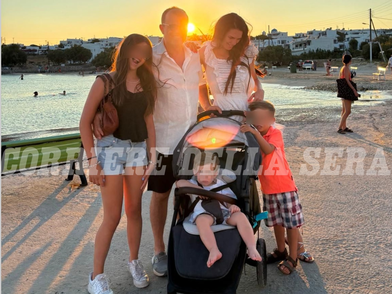 Casella con la famiglia