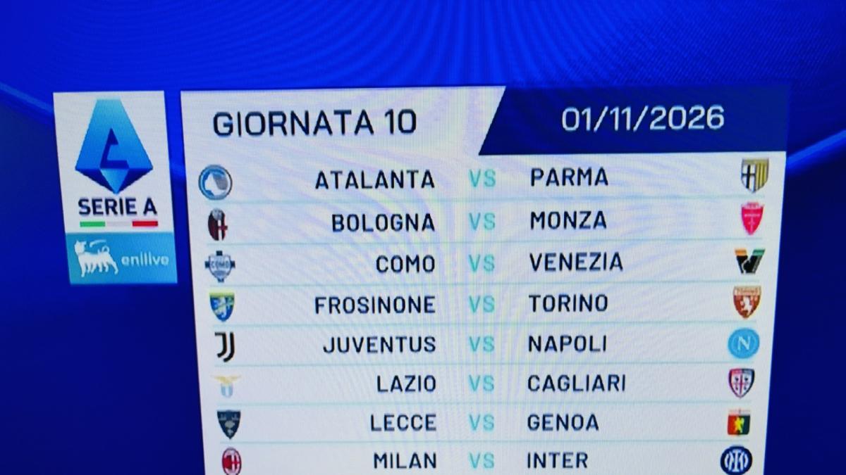 Calendario Serie A 2026-27, tutte le giornate