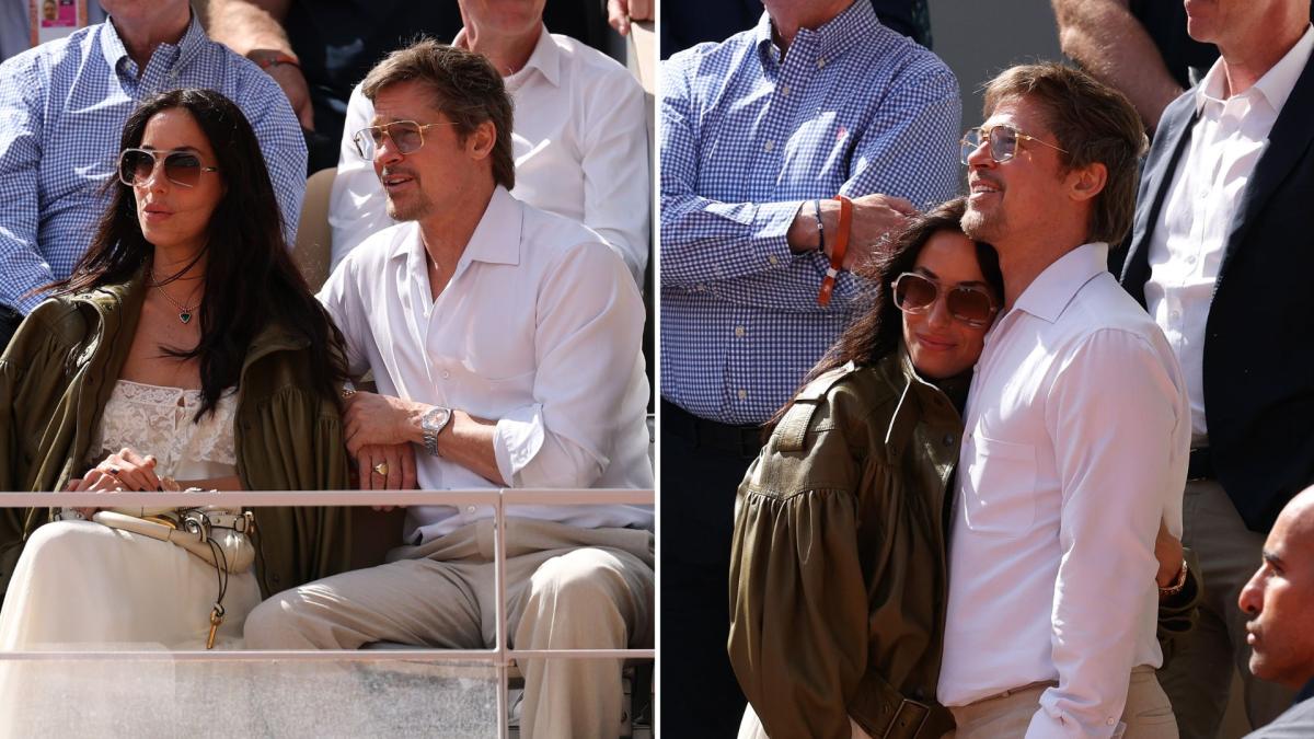 Brad Pitt e Ines de Ramon incantano Parigi: felici al Roland Garros