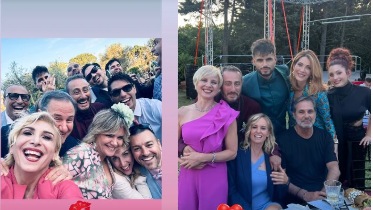 Pino Insegno celebra a Formello l'unione civile del fratello Claudio con Stefano Minotti: grande festa fra amici e famiglia