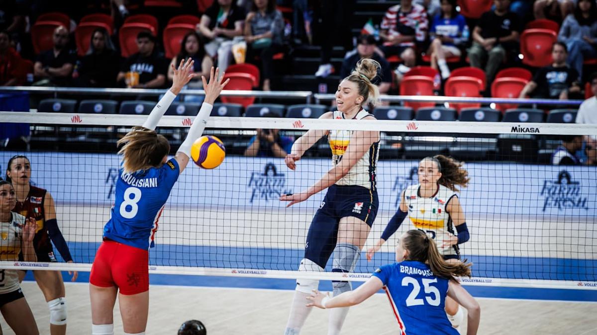 Volley Nations League, Italia travolgente con Fahr e Antropova. Domani la Serbia