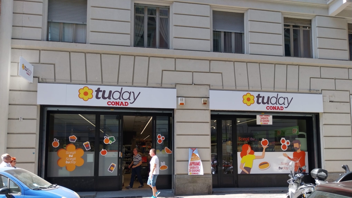 Torino, nuovo supermercato in città. Debutta il primo Tuday Conad: 330 metri quadri, 80 referenze locali