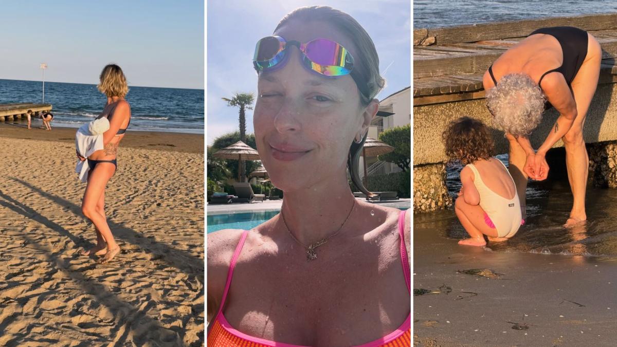 Federica Pellegrini in vacanza al mare con le figlie: le foto