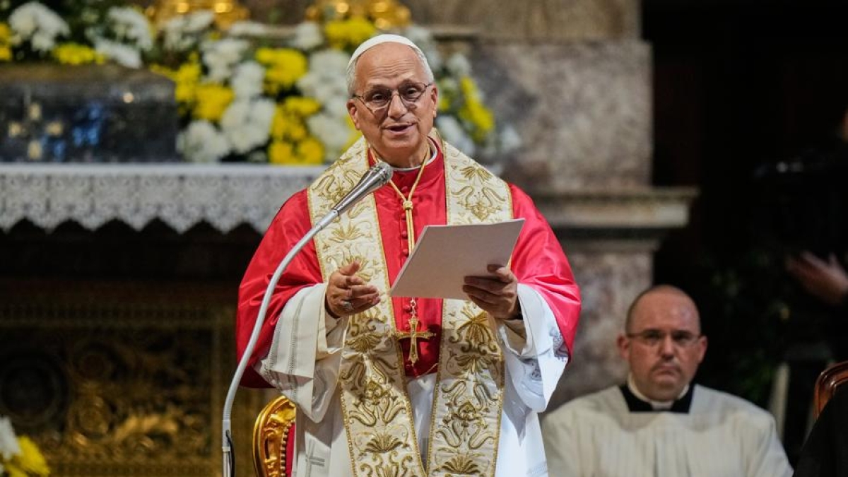 Leone XIV a Pavia nella Basilica di Agostino: «Il suo messaggio di pace importante per il mondo di oggi. La Chiesa annunci il Vangelo senza dividersi»