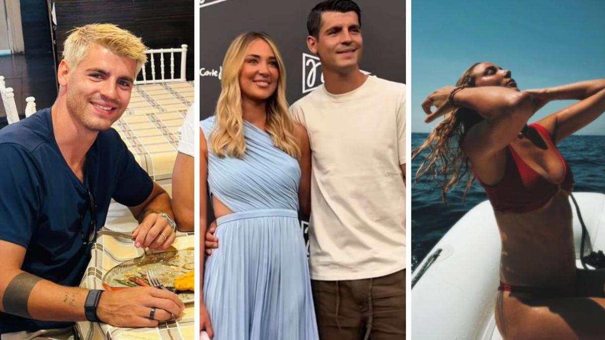 Alvaro Morata diventa biondo in vacanza con Alice Campello