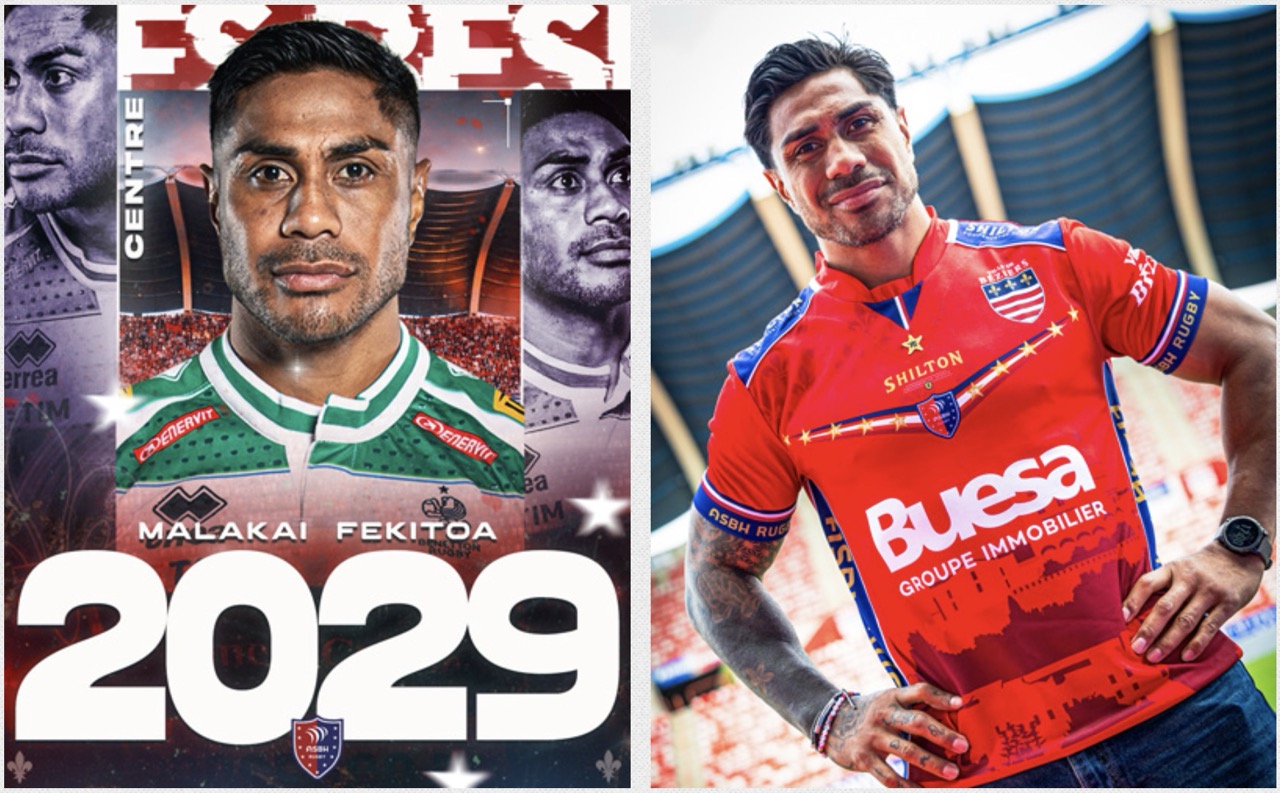 Malakai Fekitoa lascia Benetton, ufficiale il passaggio in PorD2 in Francia: andrà al Béziers fino al 2029