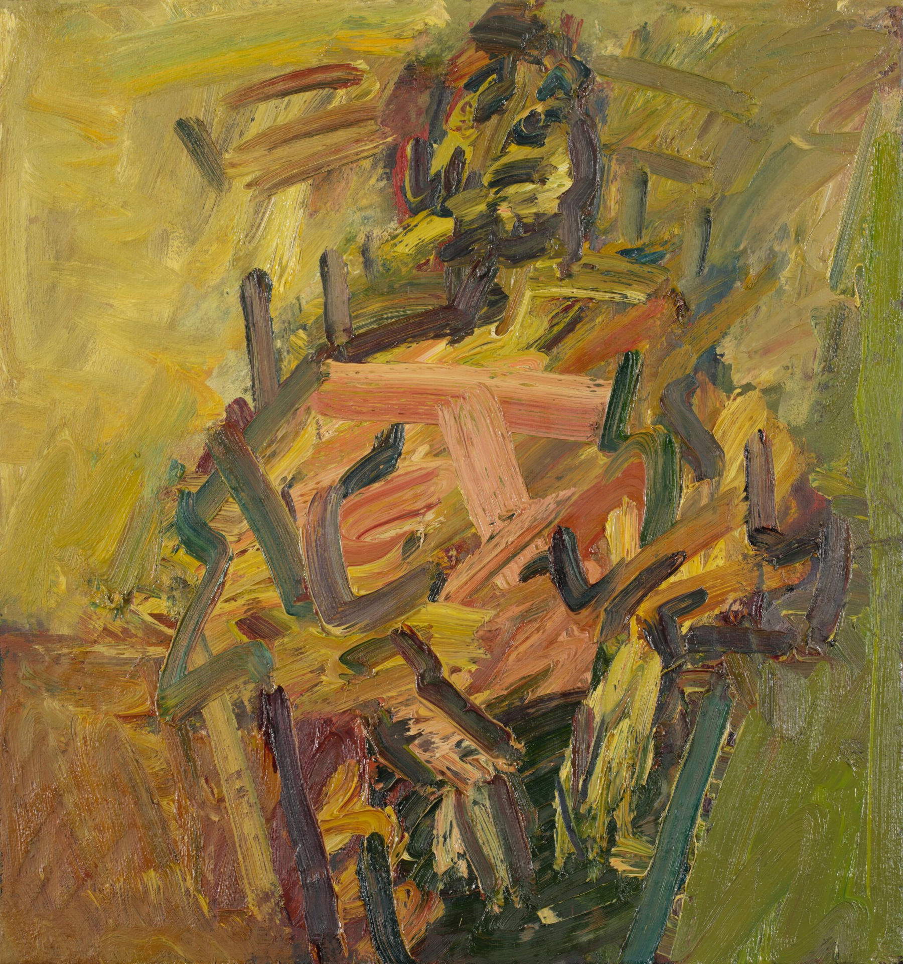 Frank Auerbach, J.Y.M. Seated (1991-1992; olio su tela, 76,5 x 71,8 cm) Foto: © Sotheby’s