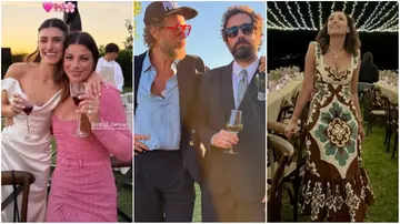 I look al matrimonio di Tommaso Paradiso: Jova comodo, Emma in rosa. Festa fino a notte in stile country chic