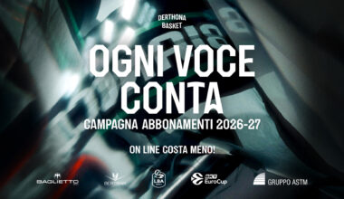 Ogni Voce Conta - Campagna Abbonamenti Derthona Basket 26/27