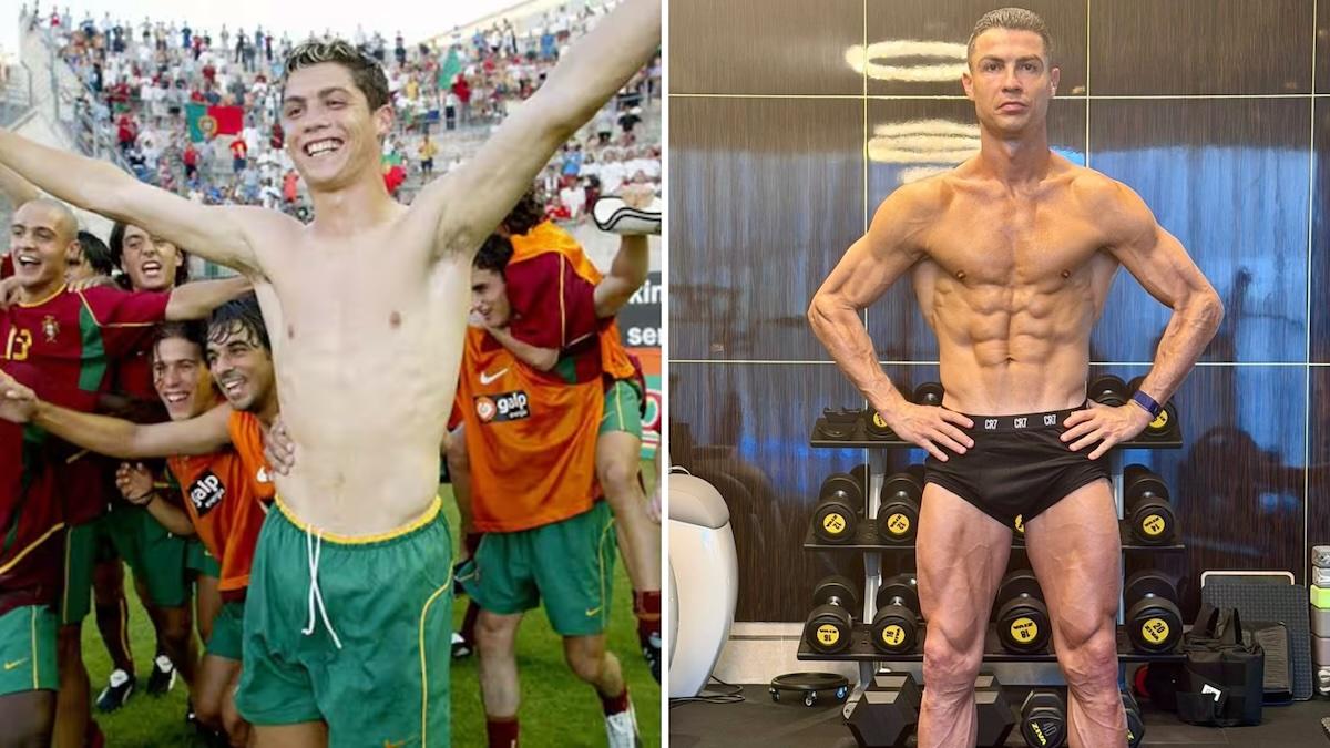 La trasformazione fisica di Cristiano Ronaldo dai 20 ai 41 anni