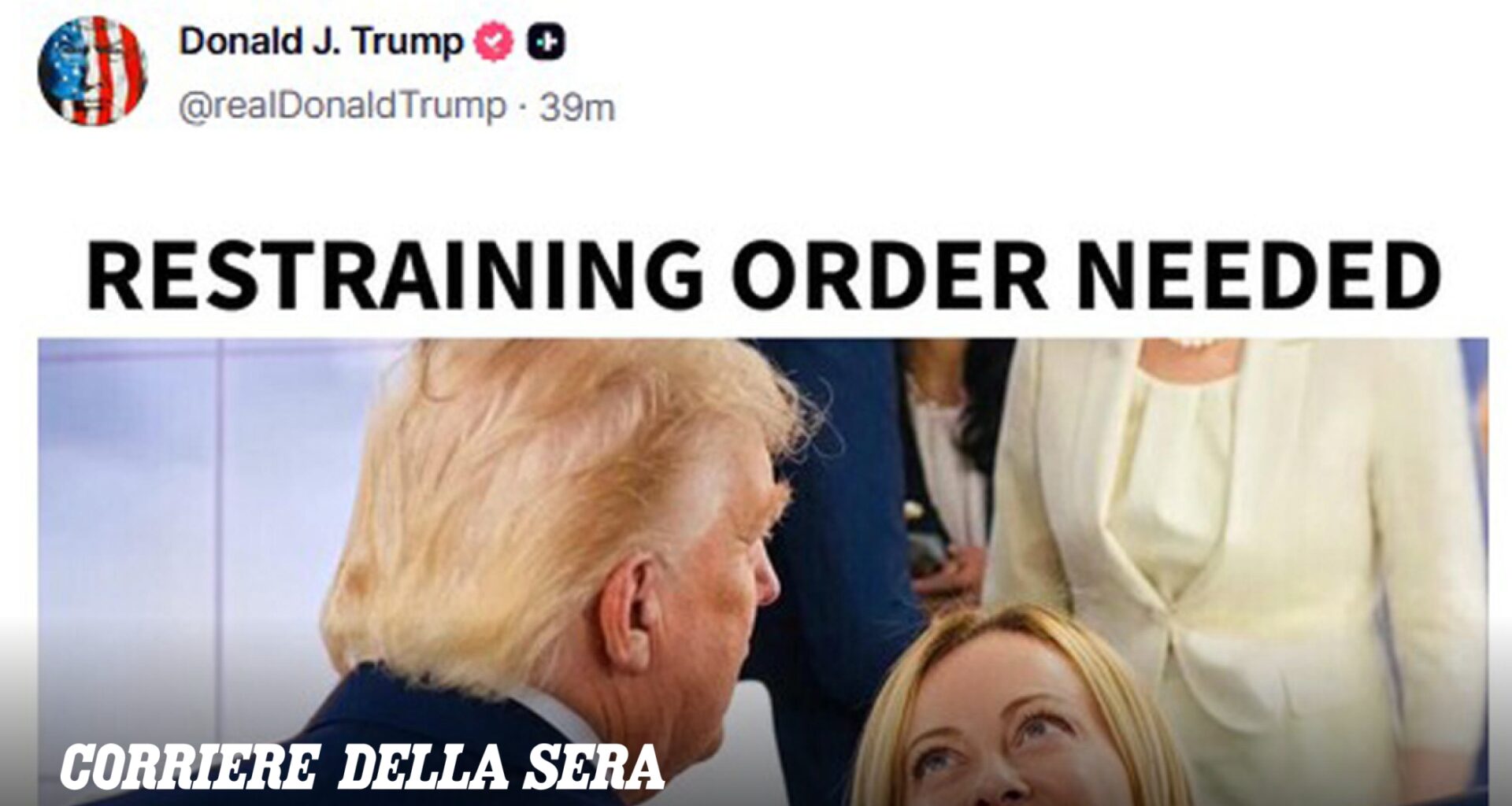 Trump e Meloni, lo psichiatra: «Questo post mette in ridicolo il presidente Usa. Il silenzio di Meloni è una forma di superiorità»