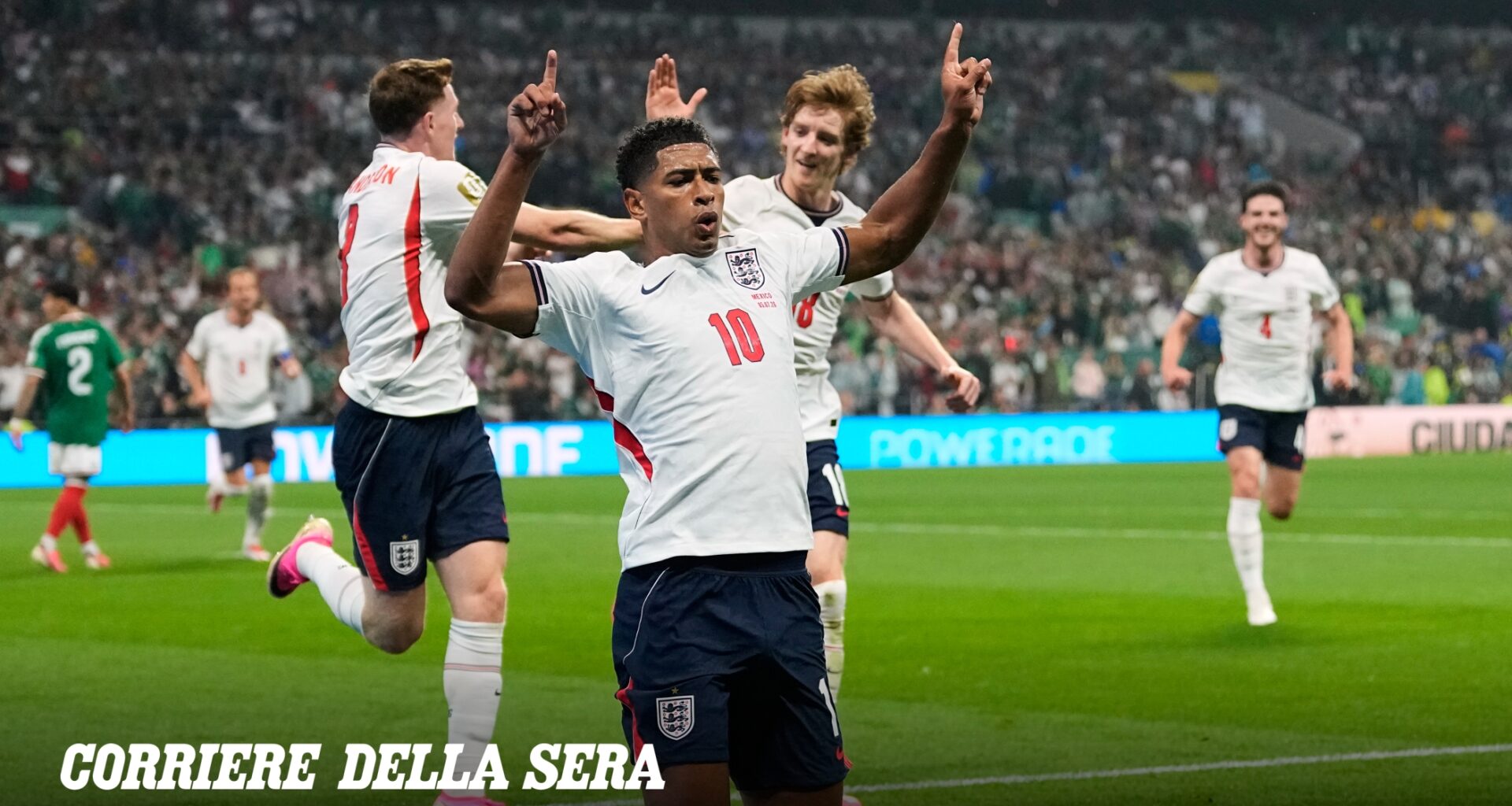 L'Inghilterra batte il Messico 3-2 all'Azteca