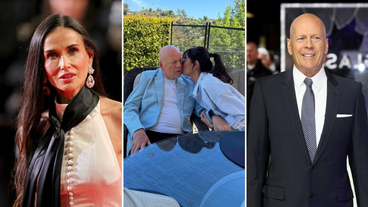 Demi Moore sempre al fianco dell'ex marito Bruce Willis