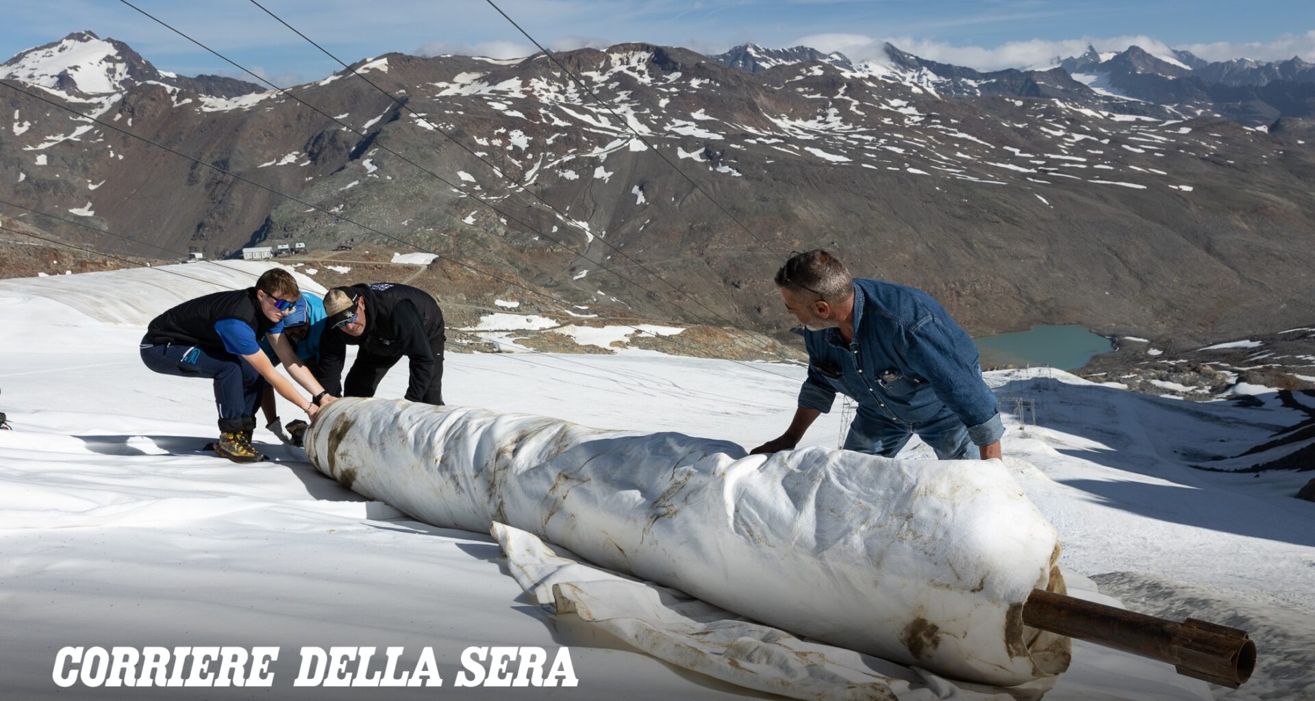 Val Senales, teli in cellulosa per salvare il ghiacciaio: così l'economia circolare sale in quota