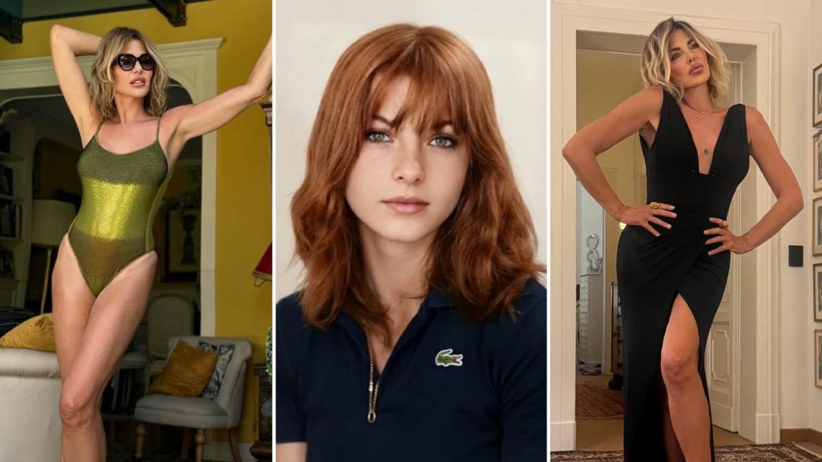 Alba Parietti accusata di modificare una foto di lei da ragazza