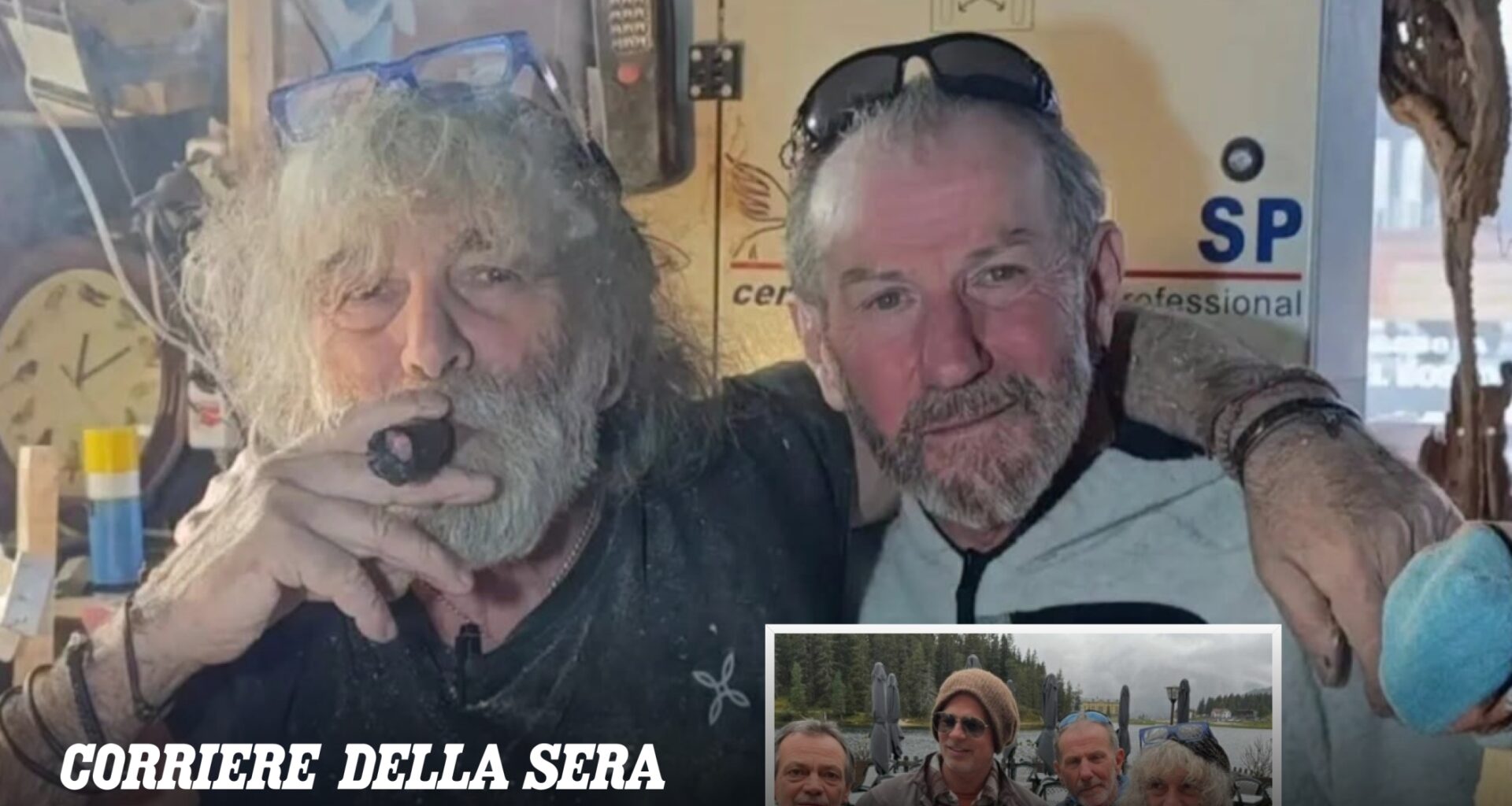 Mauro Corona, il dolore per la morte dell'amico fraterno Ferruccio Clerino: le scalate, la foto con Brad Pitt e le bevute insieme. In tv diceva: «Il mio badante»